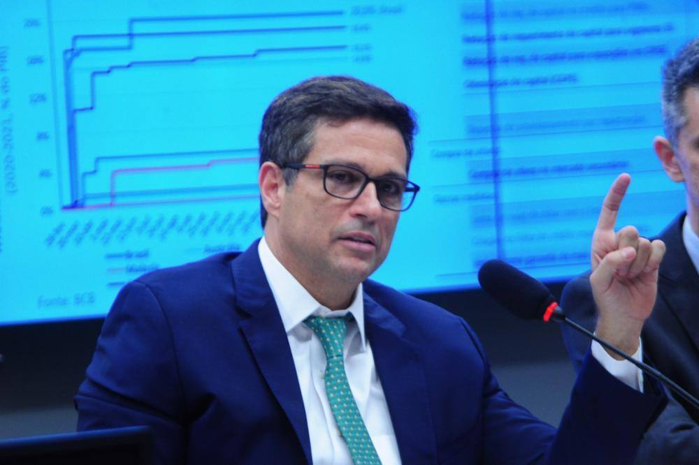 Presidente do Banco Central, Roberto Campos Neto, na Câmara dos Deputados nesta terça-feira (31)