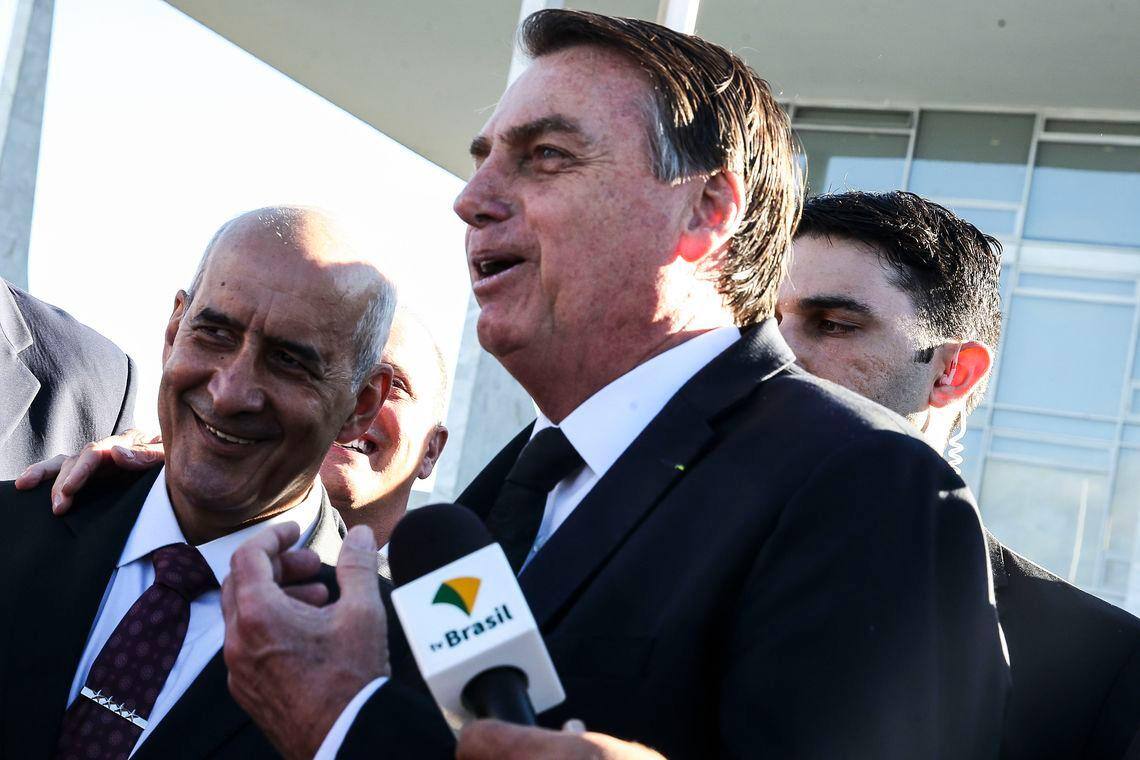 General Luiz Eduardo Ramos Baptista Pereira e o presidente Jair Bolsonaro