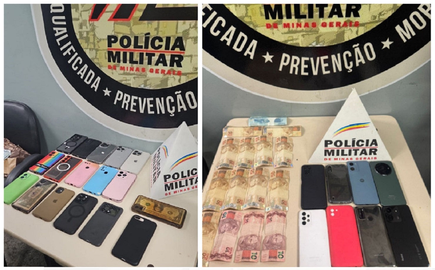 Aparelhos foram recuperados com quatro suspeitos abordados pela polícia