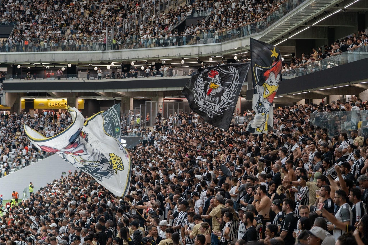 Confusão aconteceu no setor visitante da Arena MRV