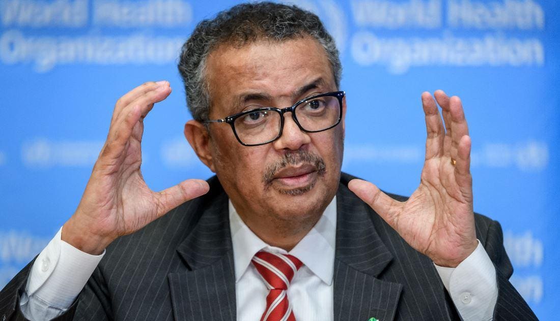 Tedros Adhanom, diretor geral da OMS, afirmou que a proliferação da Covid-19 está cada vez mais rápida