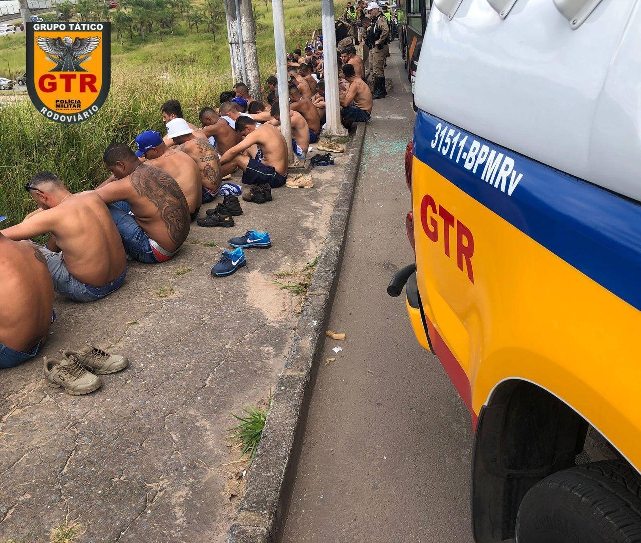 PM rodoviária abordagem torcida cruzeiro