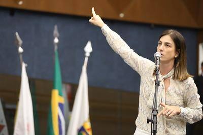 A vereadora Fernanda Pereira Altoé