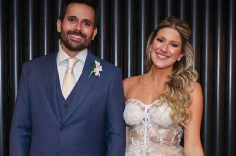 Dani Calabresa trocou alianças com o publicitário Richard Neuman