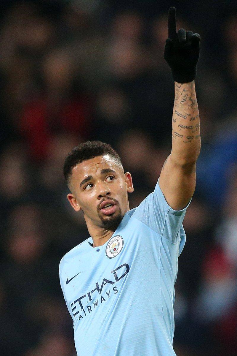 Com 4 gols de Gabriel Jesus, Manchester City faz 9 a 0