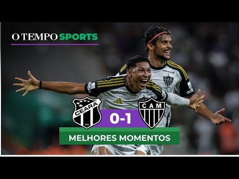 Com gol de Rony, o Atlético venceu o Ceará por 1 a 0, na Arena Castelão, em Fortaleza, pela 11ª rodada do Campeonato Brasileiro (Pedro Souza / Atlético)