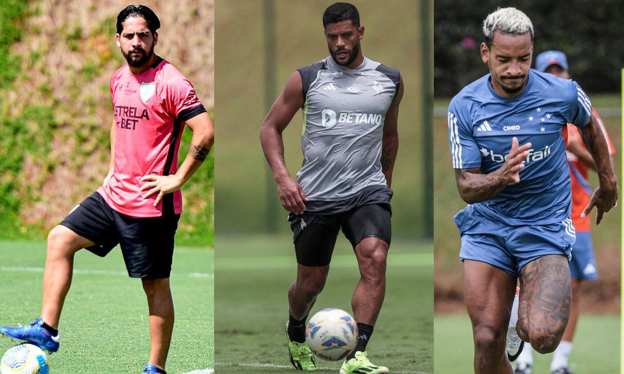 Benítez, do América, Hulk, do Atlético e Matheus Pereira, do Cruzeiro
