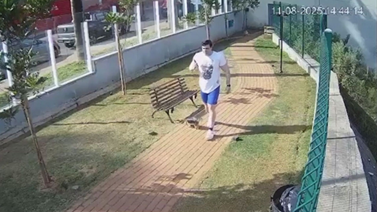 Renê da Silva Nogueira Júnior passeou com os cachorros momentos após o crime