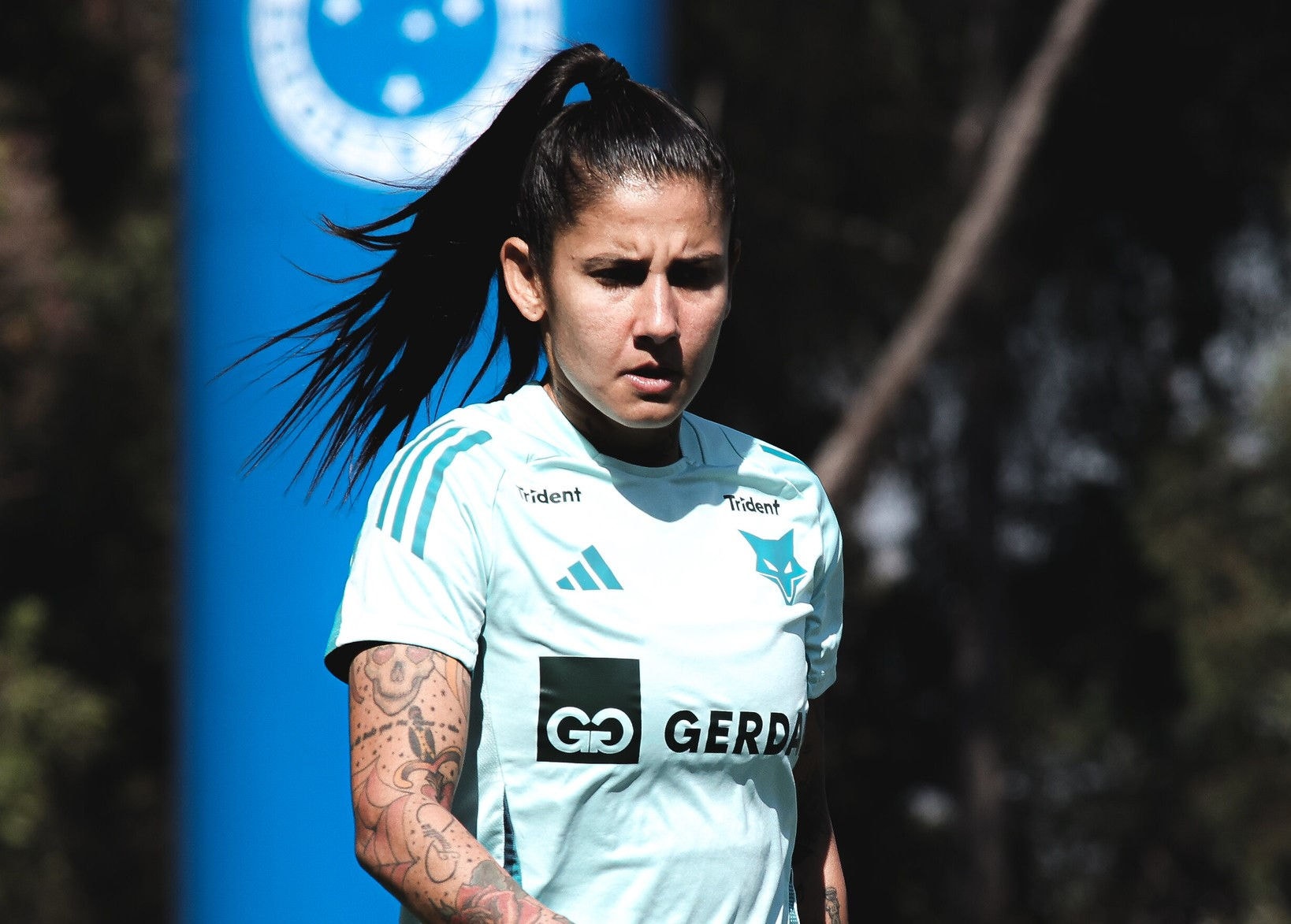 Destaque da equipe celeste, Gaby celebrou o bom momento pessoal e coletivo do time