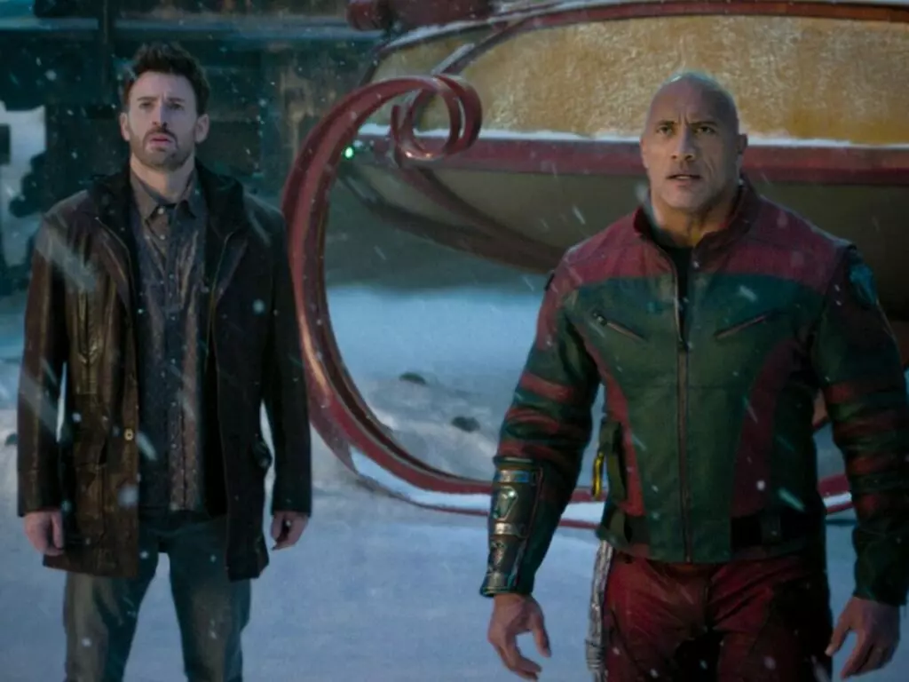 Chris Evans e Dwayne Johnson em Operação Natal