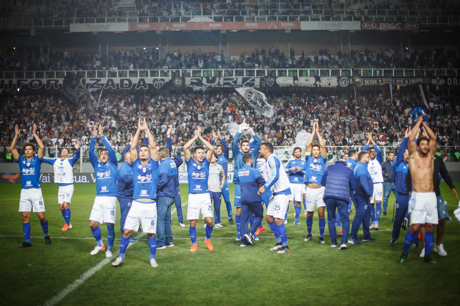 Em 2019, Cruzeiro se classificou dentro da Arena Independência