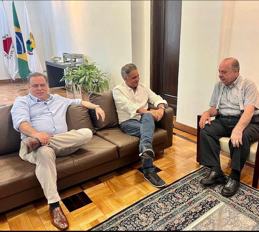 Paulo Abi-Ackel, Aécio Neves, Fuad Noman - almoço