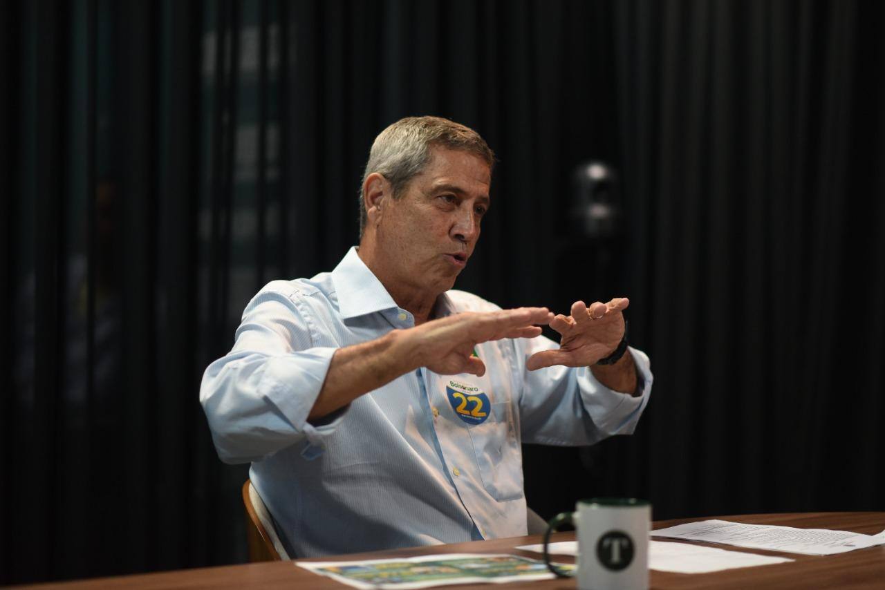 Candidato a vice-presidente na chapa de Jair Bolsonaro (PL), o general Braga Netto