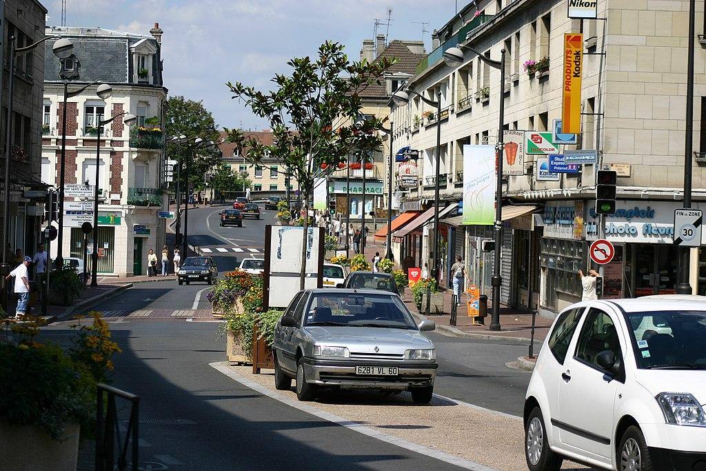 Vista da cidade de Creil, ao norte de Paris