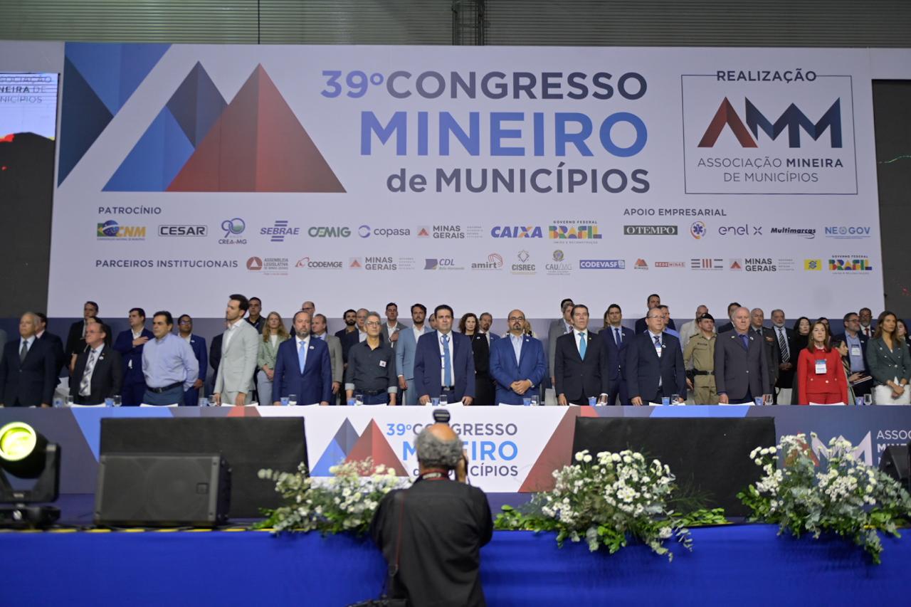 Abertura do 39º congresso da Associação Mineira de Municípios (AMM) em Belo Horizonte