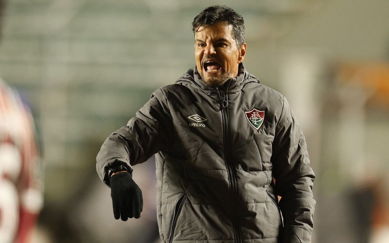Alexandre Mendes no jogo entre Fluminense e GV San José, pela Sul-Americana (Foto: Marcelo Gonçalves/FFC)