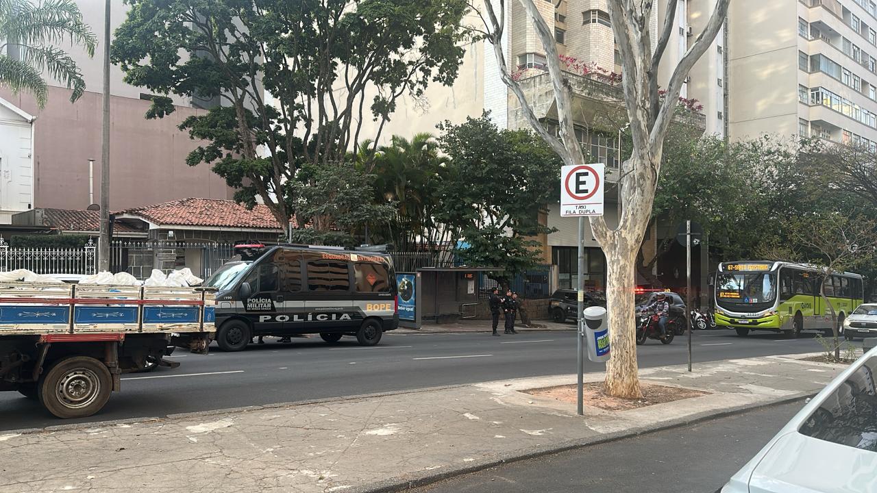 Área foi isolada para a realização dos trabalhos 