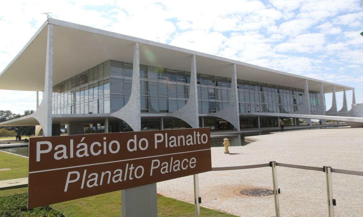Na imagem, o Palácio do Planalto, em Brasília