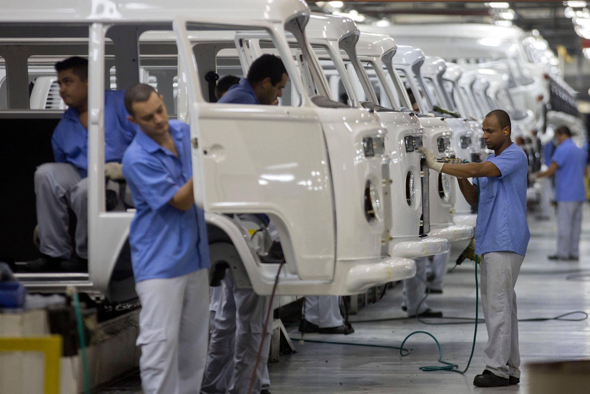 Linha de produção da Kombi
