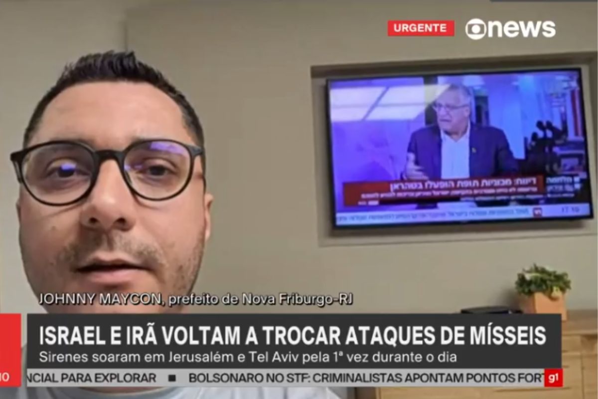 Prefeito de Nova Friburgo afirmou, em entrevista à Globo News, que não há como sair de Israel de maneira segura