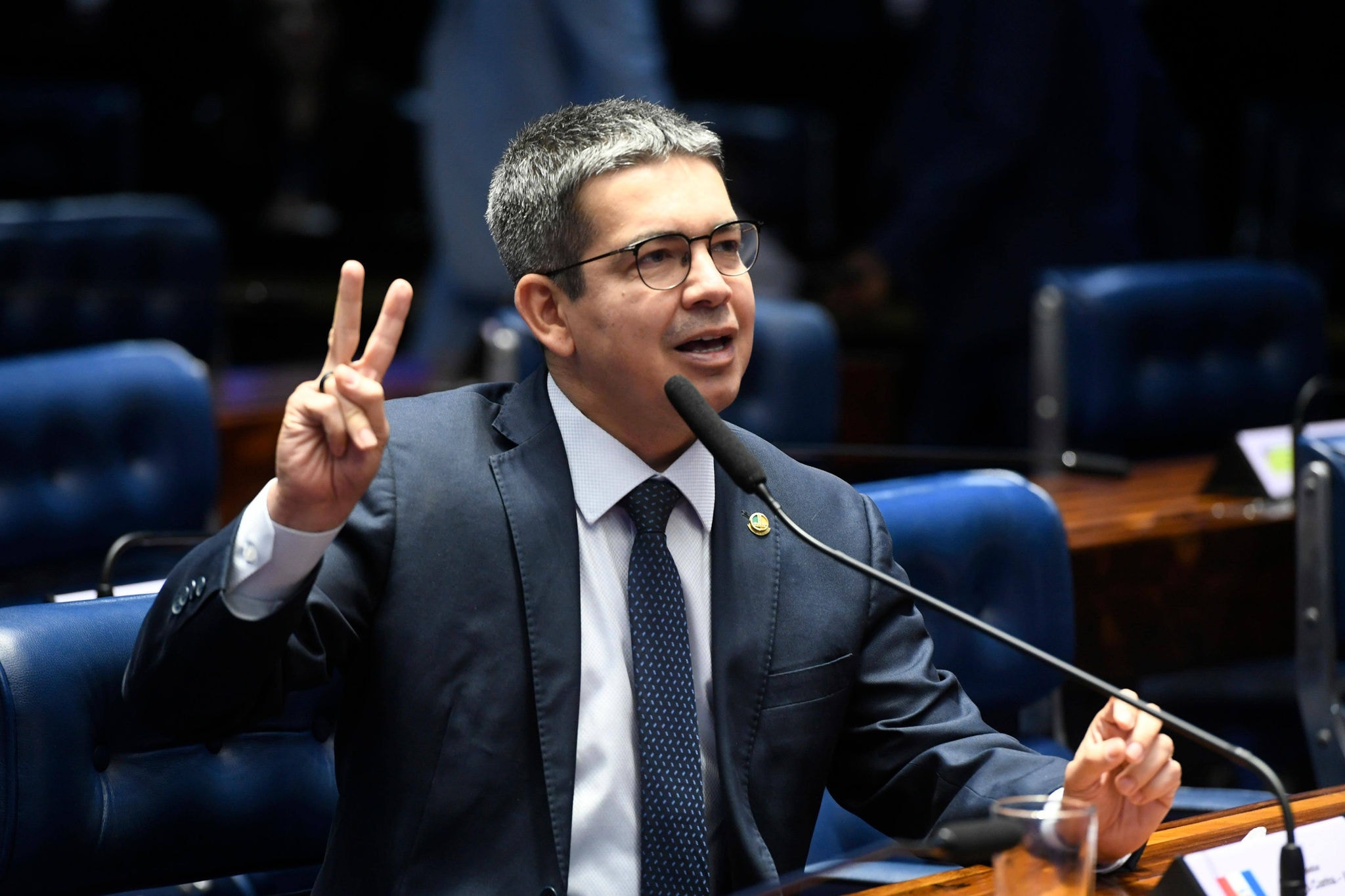 O líder do governo no Congresso Nacional, o senador Randolfe Rodrigues