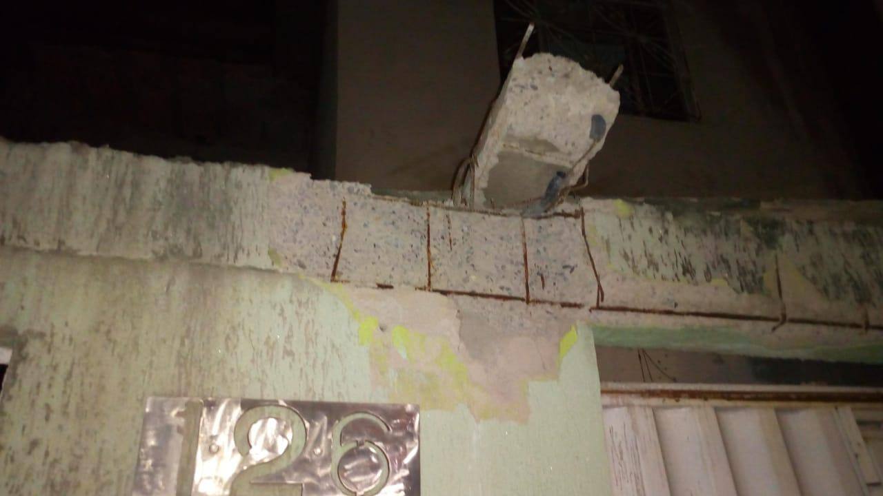 Desabamento no bairro Primeiro de Maio