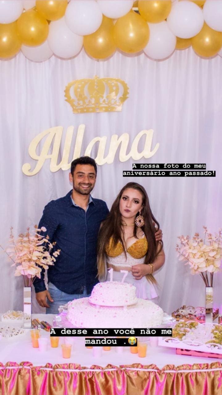 Allana postou foto no stories com Daniel após saber da morte do atleta