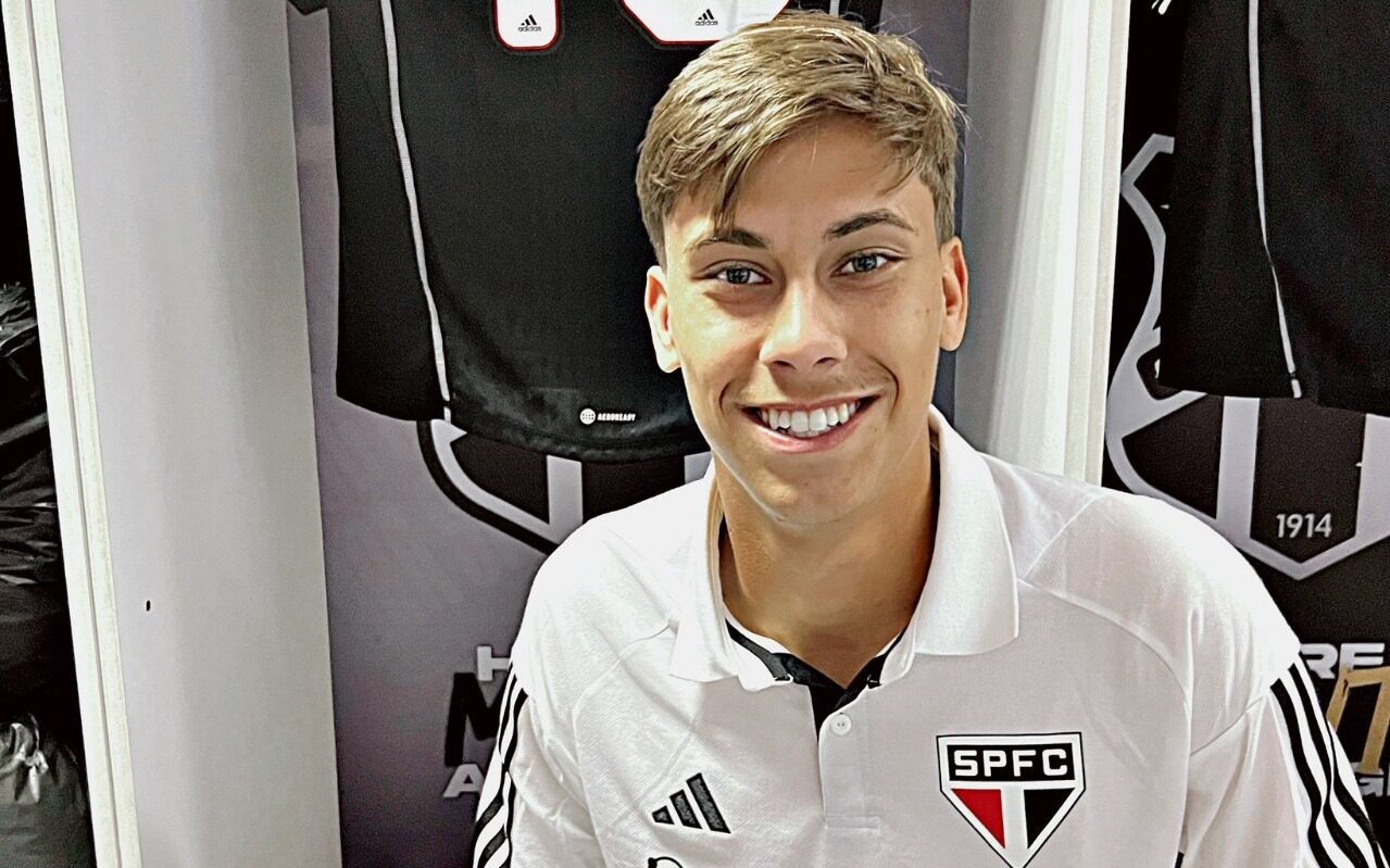 Leandro foi destaque nas categorias de base do Tricolor (Foto: Reprodução/ São Paulo FC)