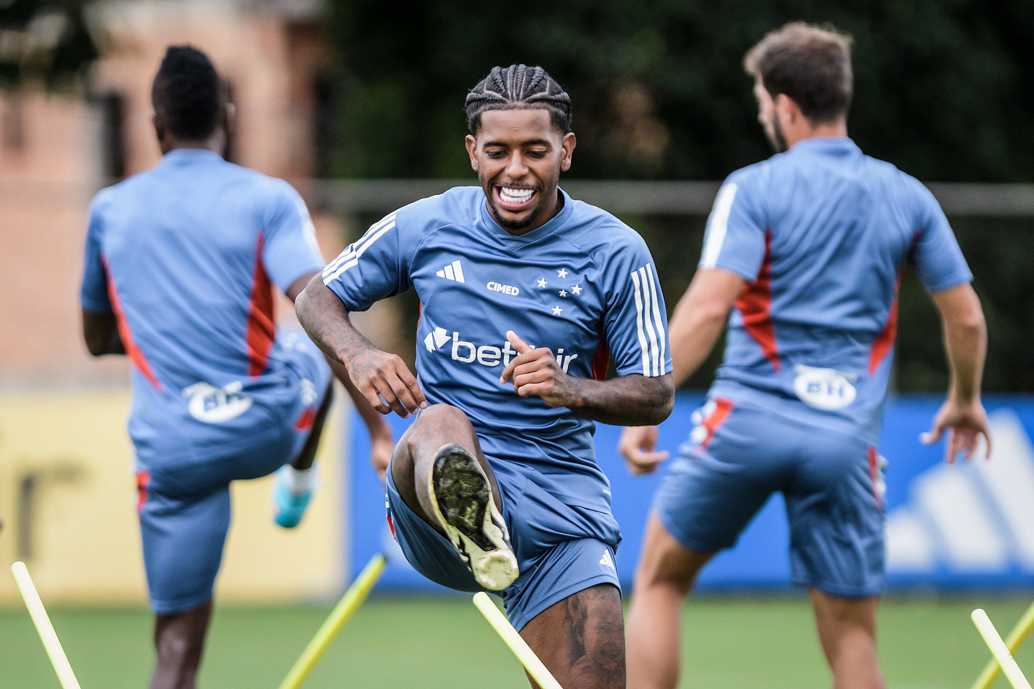 Wesley Gasolina durante treino na Toca da Raposa 2
