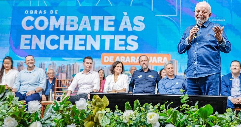 O presidente da República, Luiz Inácio Lula da Silva (PT), em Araraquara (SP)
