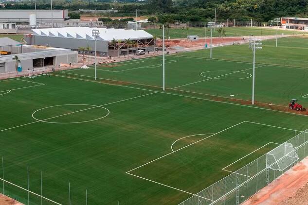 Novo centro de treinamento do Bragantino, em Atibaia
