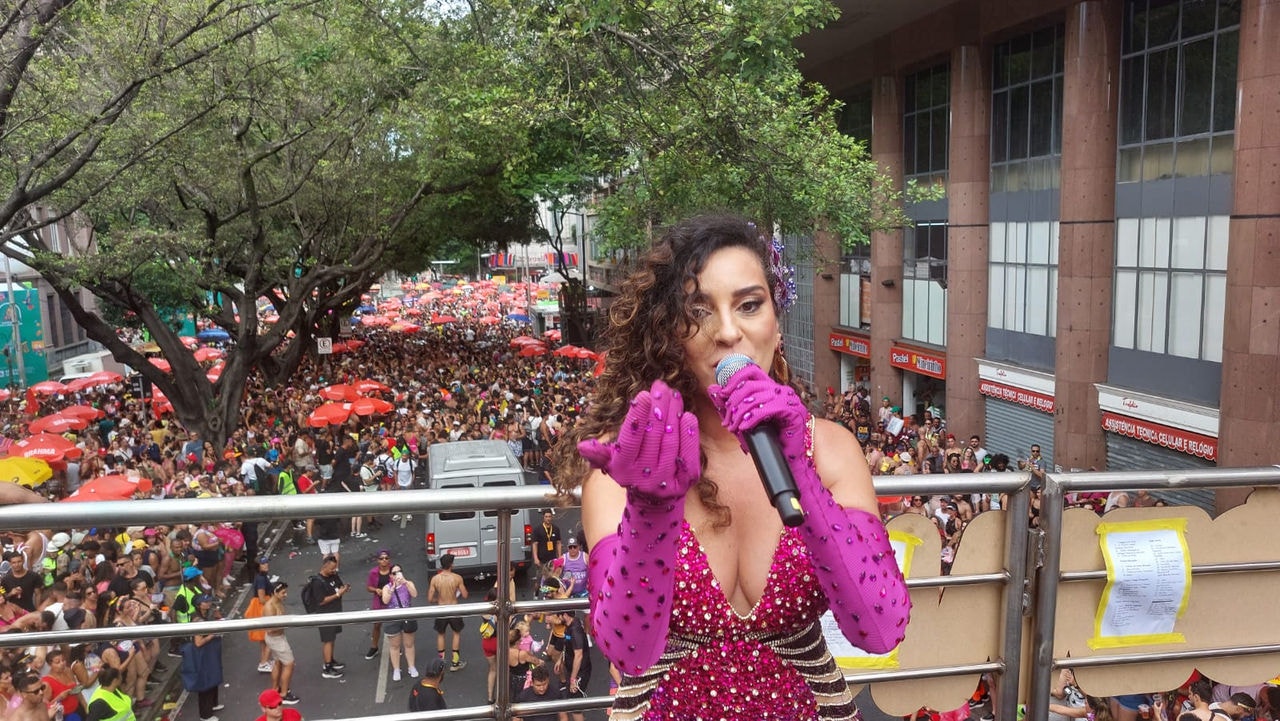 Aline Calixto relembrou momentos marcantes da sua trajetória na folia de BH