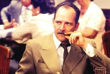 Claudio Marzo em cena na novela "Bambolê" (1987)