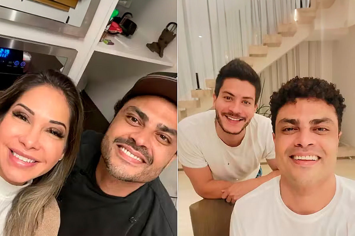 Cleitom Martins com Maíra Cardi e Arthur Aguiar