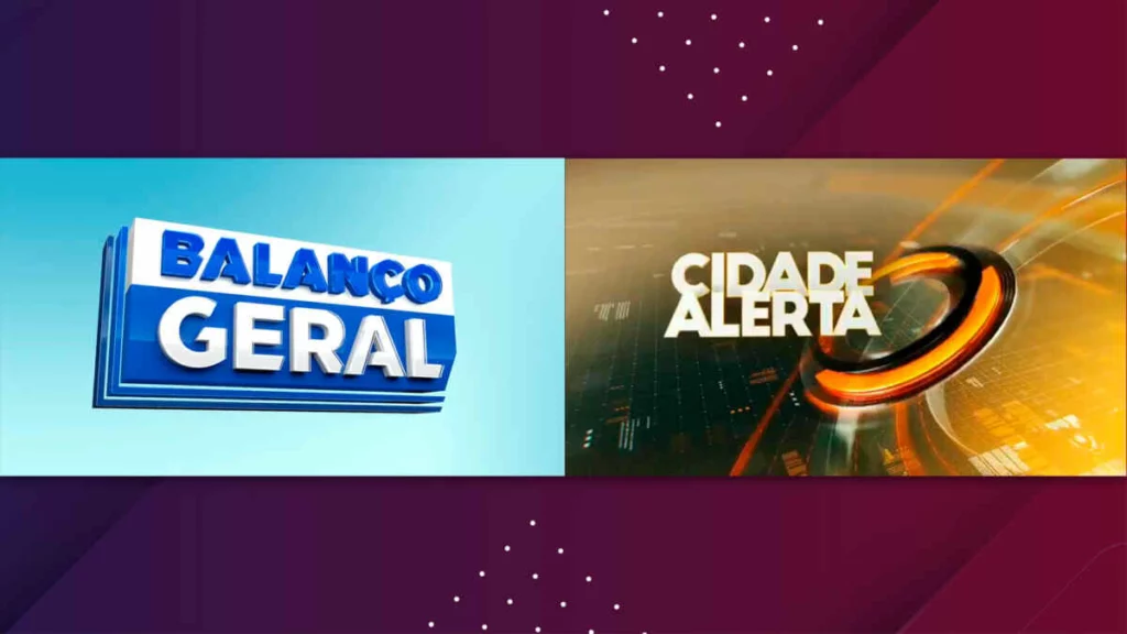 Logotipos do Balanço Geral e do Cidade Alerta, jornalísticos da Record