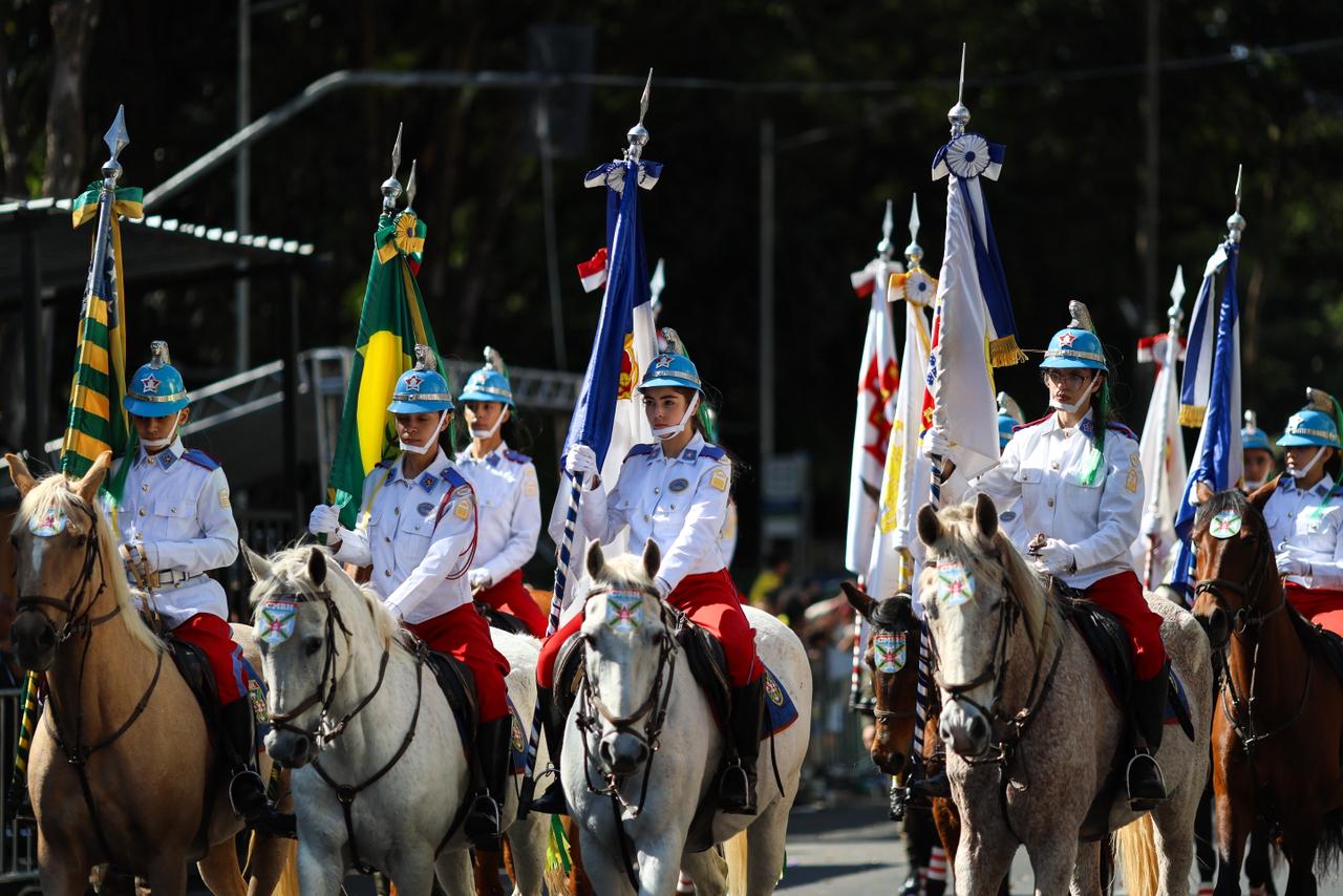 Desfile do Dia da Independência do Brasil teve a participação das diversas forças de segurança que atuam em Minas