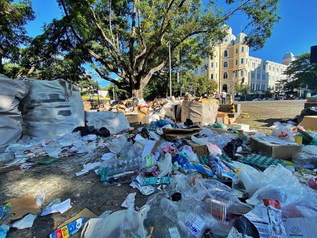 Praça João Pessoa, no bairro Santa Efigênia, em BH