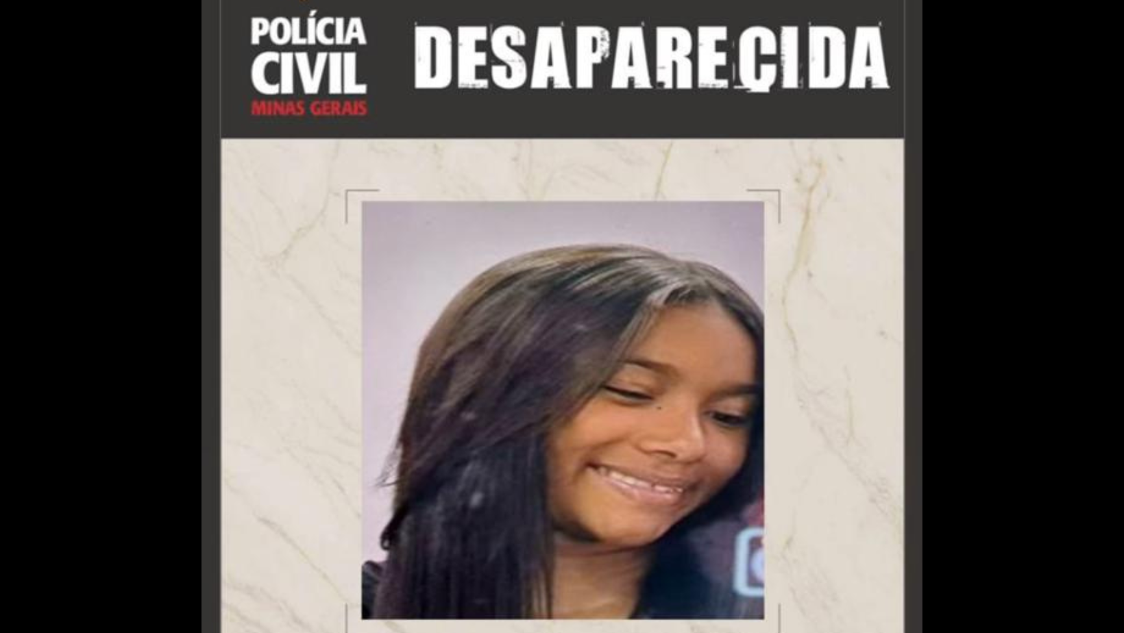 Ayandra Nikelly Santana dos Santos, de 15 anos, está desaparecida