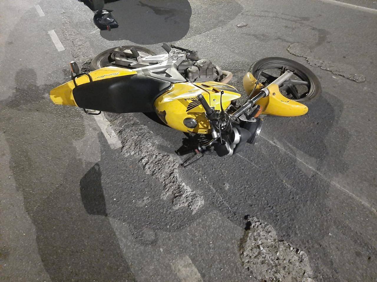 Traficante atropelou PM com moto