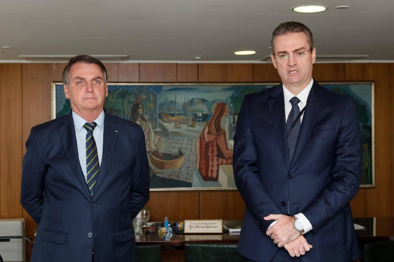 Jair Bolsonaro e Rolando Alexandre Souza