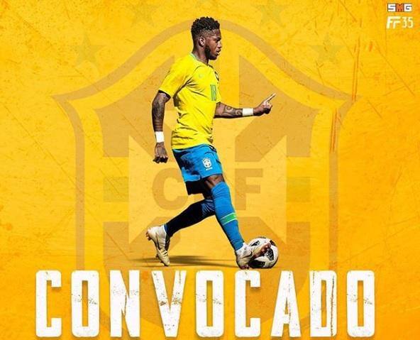 Fred publicou uma imagem em seu Instagram comemorando sua convocação