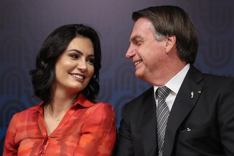 Michelle Bolsonaro e Jair Bolsonaro