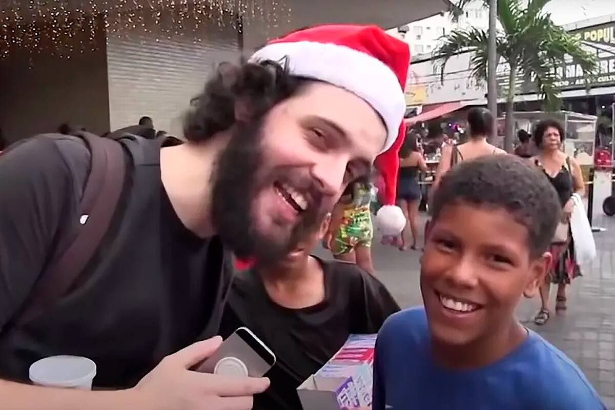 Diogo Defante e garoto do meme "Valeu Natalina"