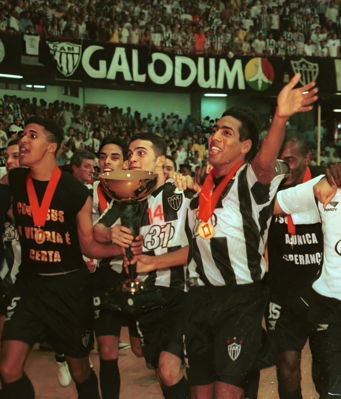 Time do Atlético campeão da Liga Nacional de Futsal, em 1999