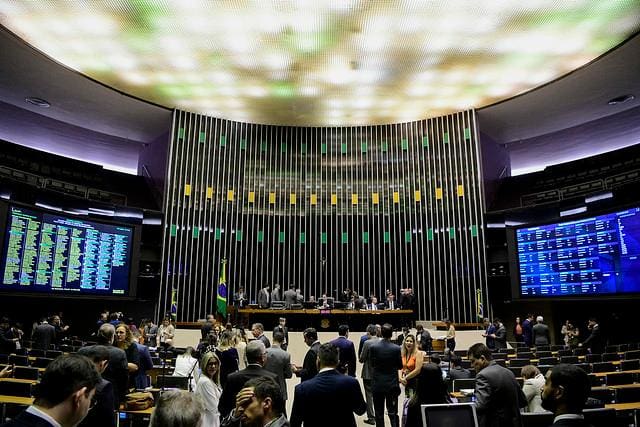 Plenário do Congresso Nacional durante a votação da LDO 2024