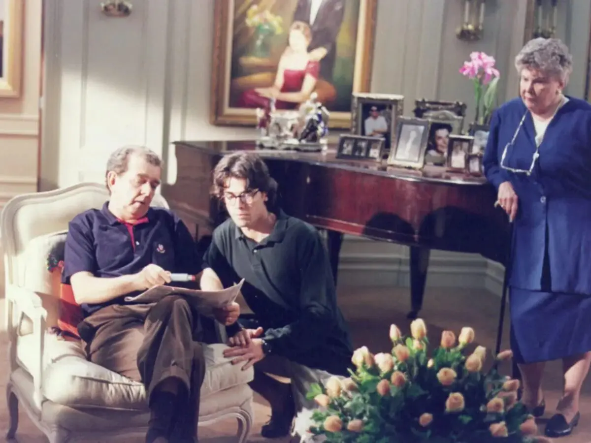 Umberto Magnani, Cláudio Lins e Yara Côrtes em 'História de Amor'