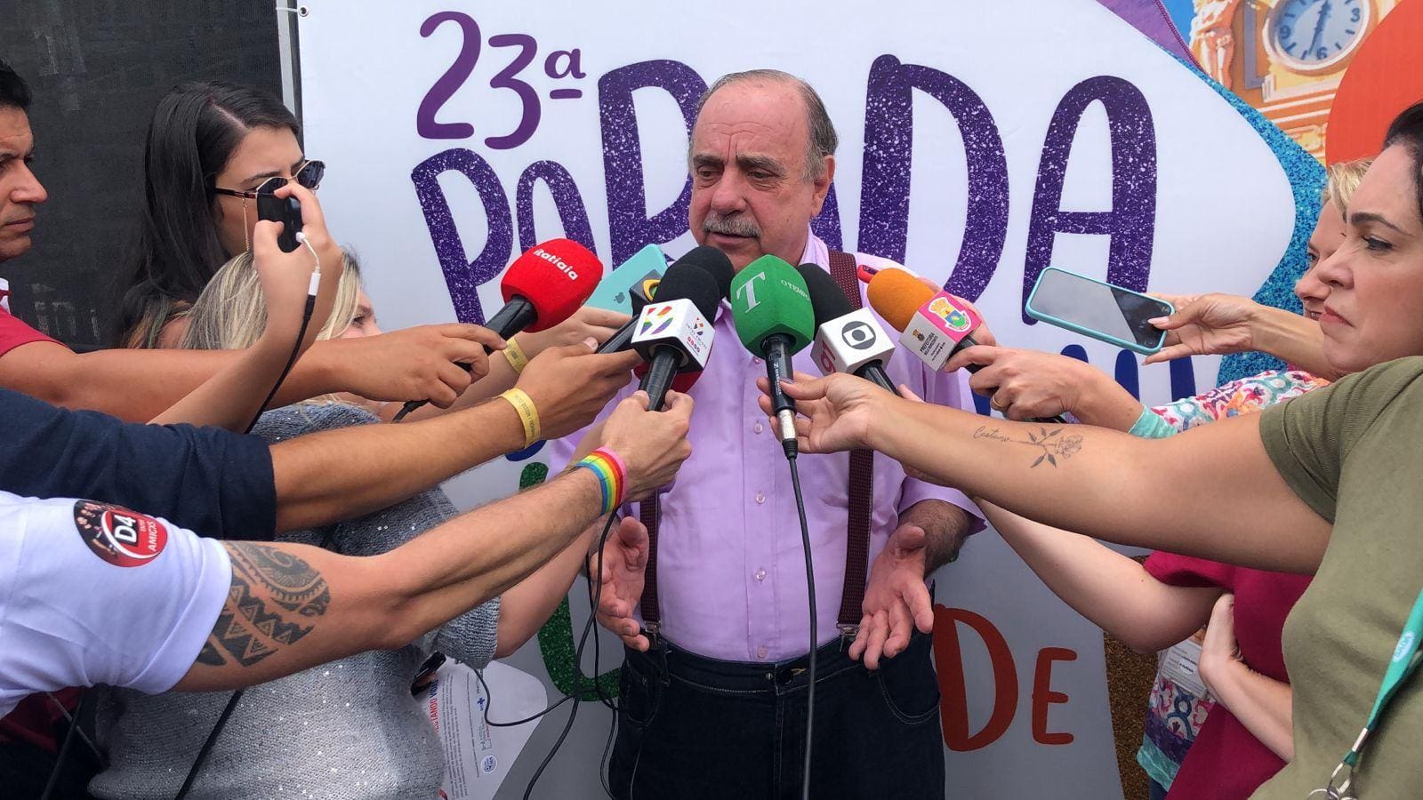 Fuad Noman na parada LGBTQIA+