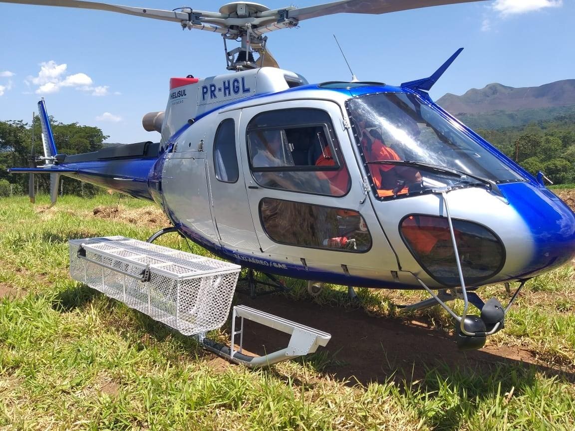 Vale disponibiliza helicóptero especializado para resgatar animais