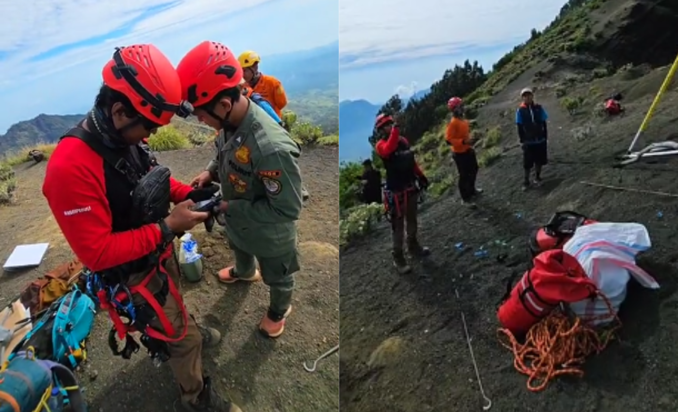 Perfil no Instagram transmite ao vivo o momento das buscas e resgate da brasileira Juliana Marins no Monte Rinjani, na Indonésia