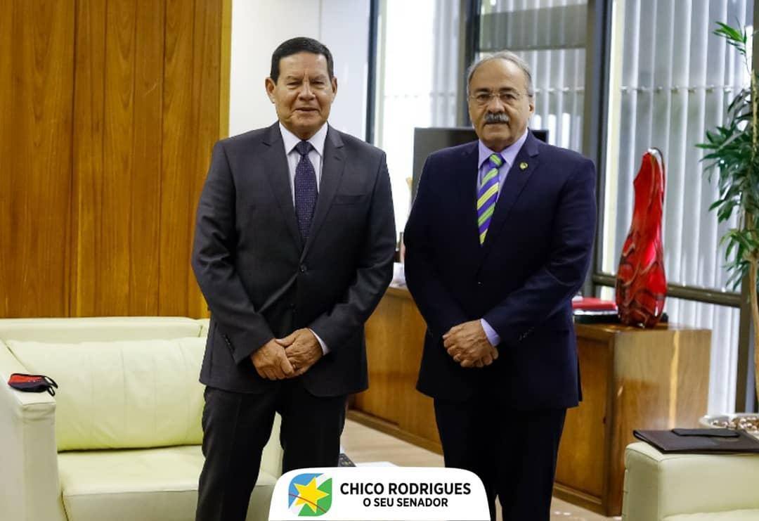 Hamilton Mourão e Chico Rodrigues